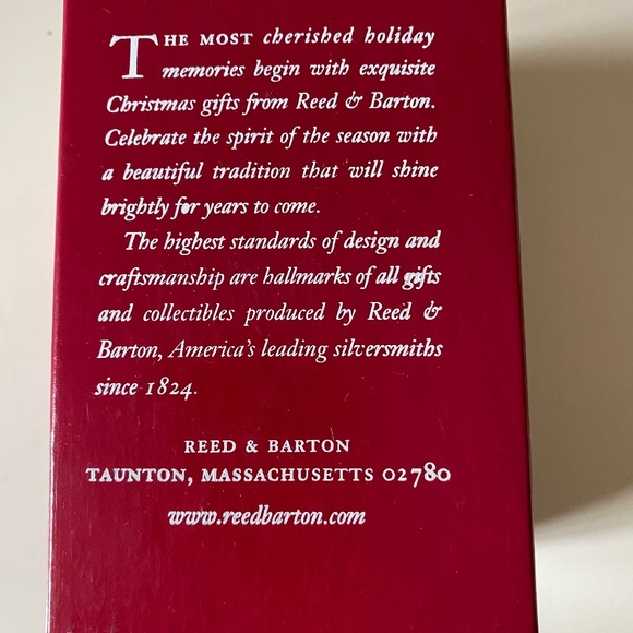 Reed & Barton  I Plain Silver Plate Bell Ornament - Picture 12 of 14